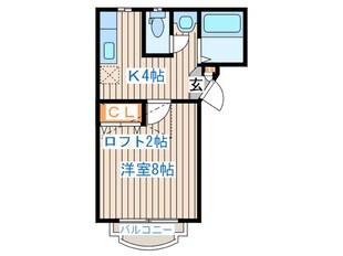 グランディ桜ヶ丘の物件間取画像